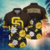 San Diego Padres Flower Hawaii Shirt For Fans, Summer Baseball Shirts, MLB Hawaiian Shirt
