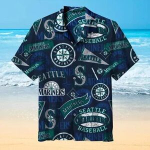 MLB The Eecord For The Most Wins In The League Seattle Mariners Hawaiian Graphic Print Short Sleeve Hawaiian Shirt, MLB Hawaiian Shirt