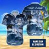 Custom Name MLB Tampa Bay Rays Tropical Beach Whale 3D Hawaiian Shirt, MLB Hawaiian Shirt