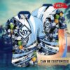 Personalized Name Tampa Bay Rays MLB Flower Pineapple Summer Baseball For Sports Fans Hawaiian Shirt, MLB Hawaiian Shirt