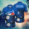 Toronto Blue Jays Flower Hawaii Shirt For Fans, Summer Baseball Shirts, MLB Hawaiian Shirt