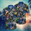 Toronto Blue Jays MLB Team Logo And Name Tribal Pattern 3D Hawaiian Shirt, MLB Hawaiian Shirt