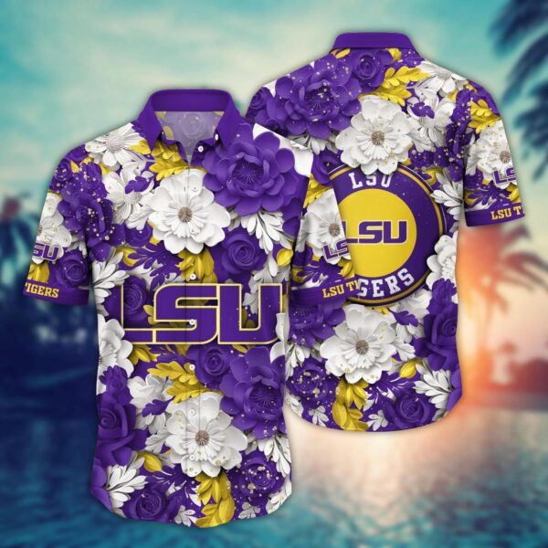 LSU Tigers NCAA Hawaiian Shirt, NCAA Hawaiian Shirt