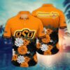Oklahoma State Cowboys Flower Hawaii Shirt For Fans, Summer Football Shirts, NCAA Hawaiian Shirt