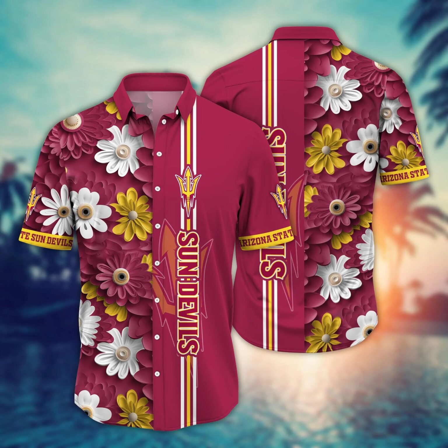 Arizona State Sun Devils NCAA Hawaiian Shirt 3