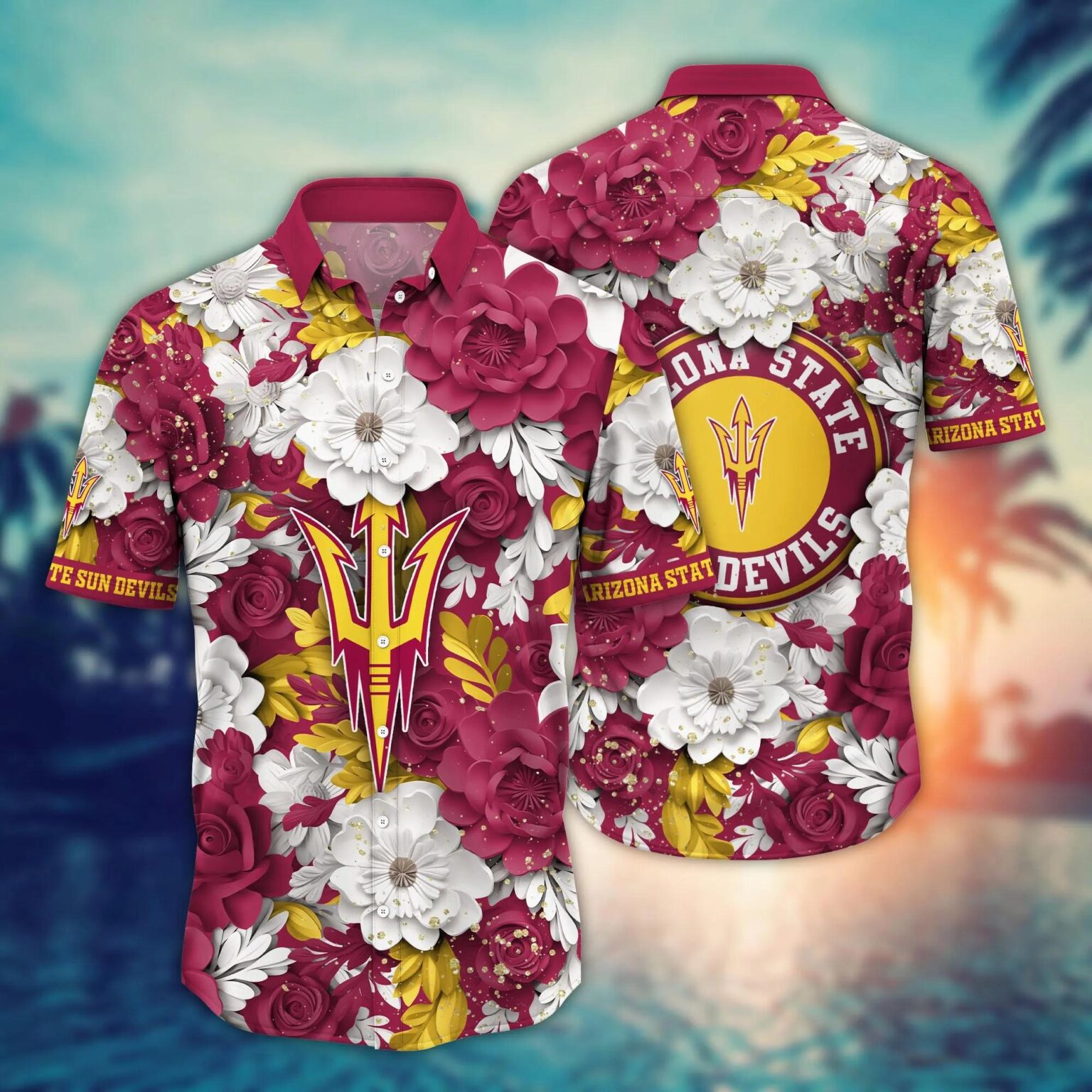 Arizona State Sun Devils NCAA Hawaiian Shirt 2 2