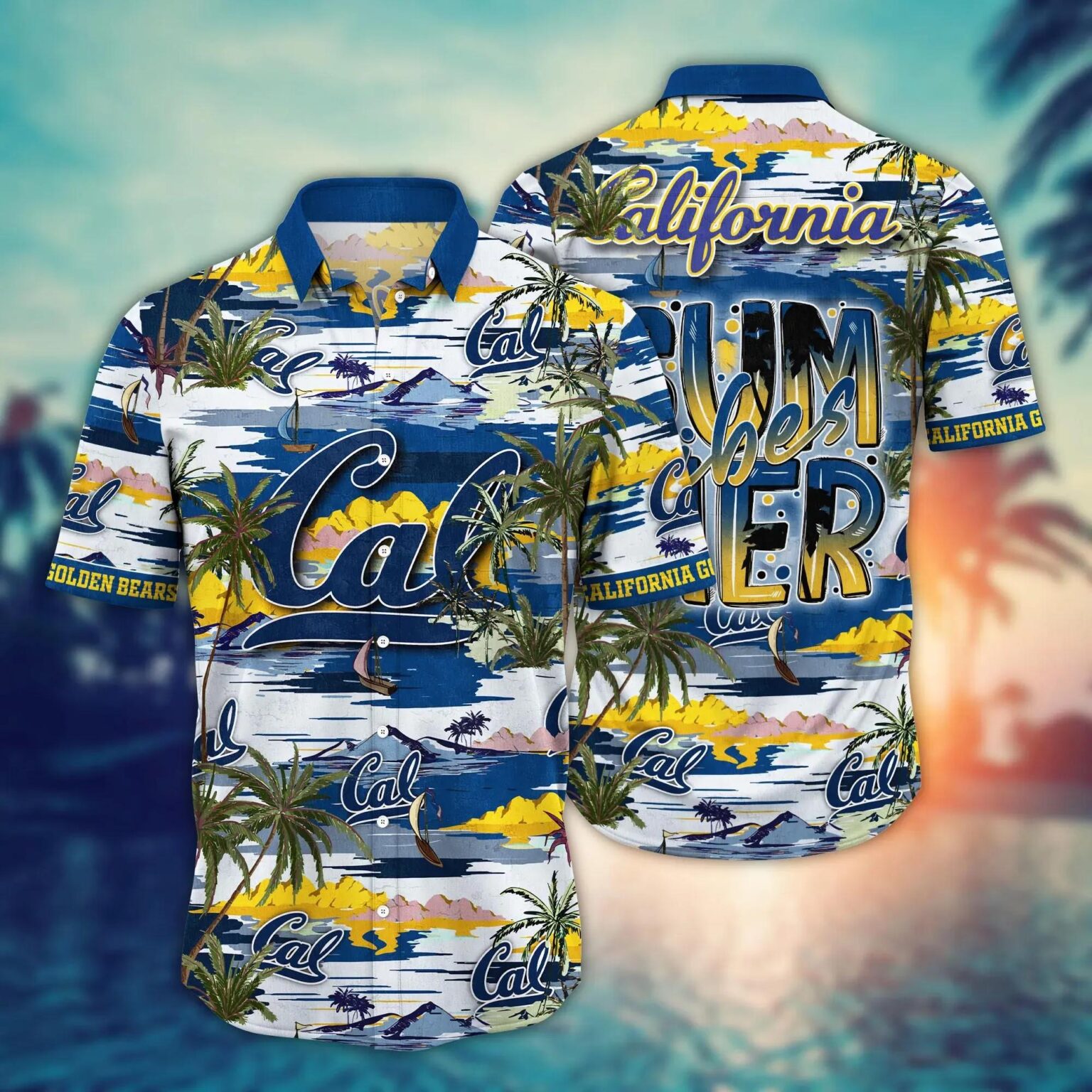 California Golden Bears Flower Hawaiian Shirt 1