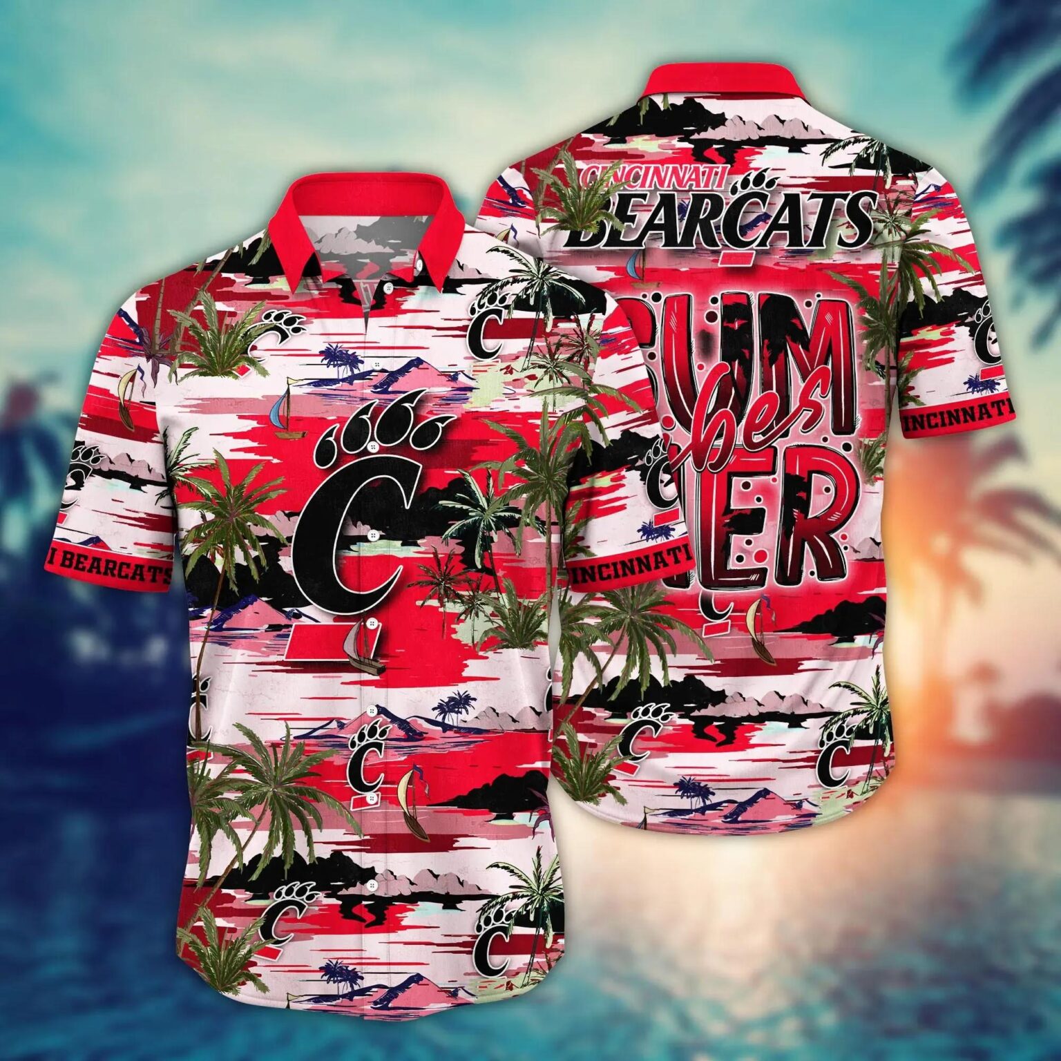 Cincinnati Bearcats Flower Hawaiian Shirt 1
