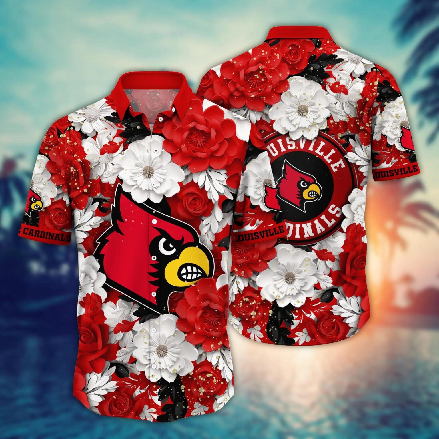 Louisville Cardinals NCAA Hawaiian Shirt 1