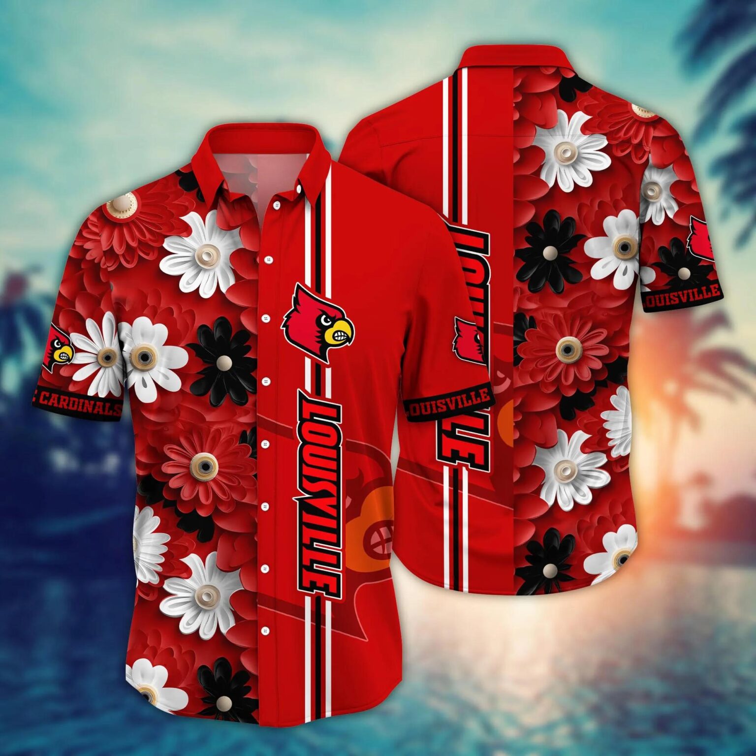 Louisville Cardinals NCAA Hawaiian Shirt 3 1