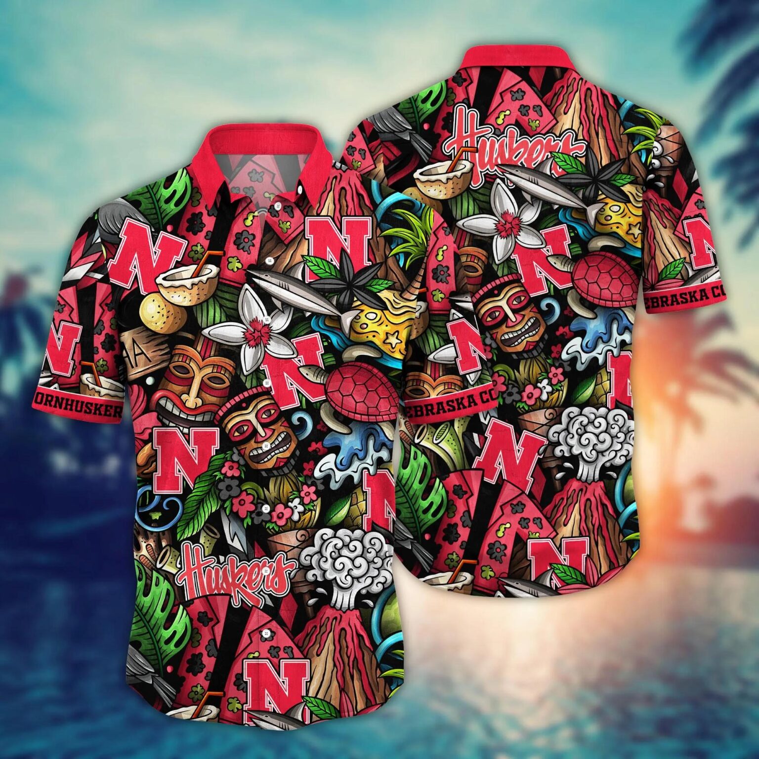 Nebraska Cornhuskers NCAA Hawaiian Shirt 1 1