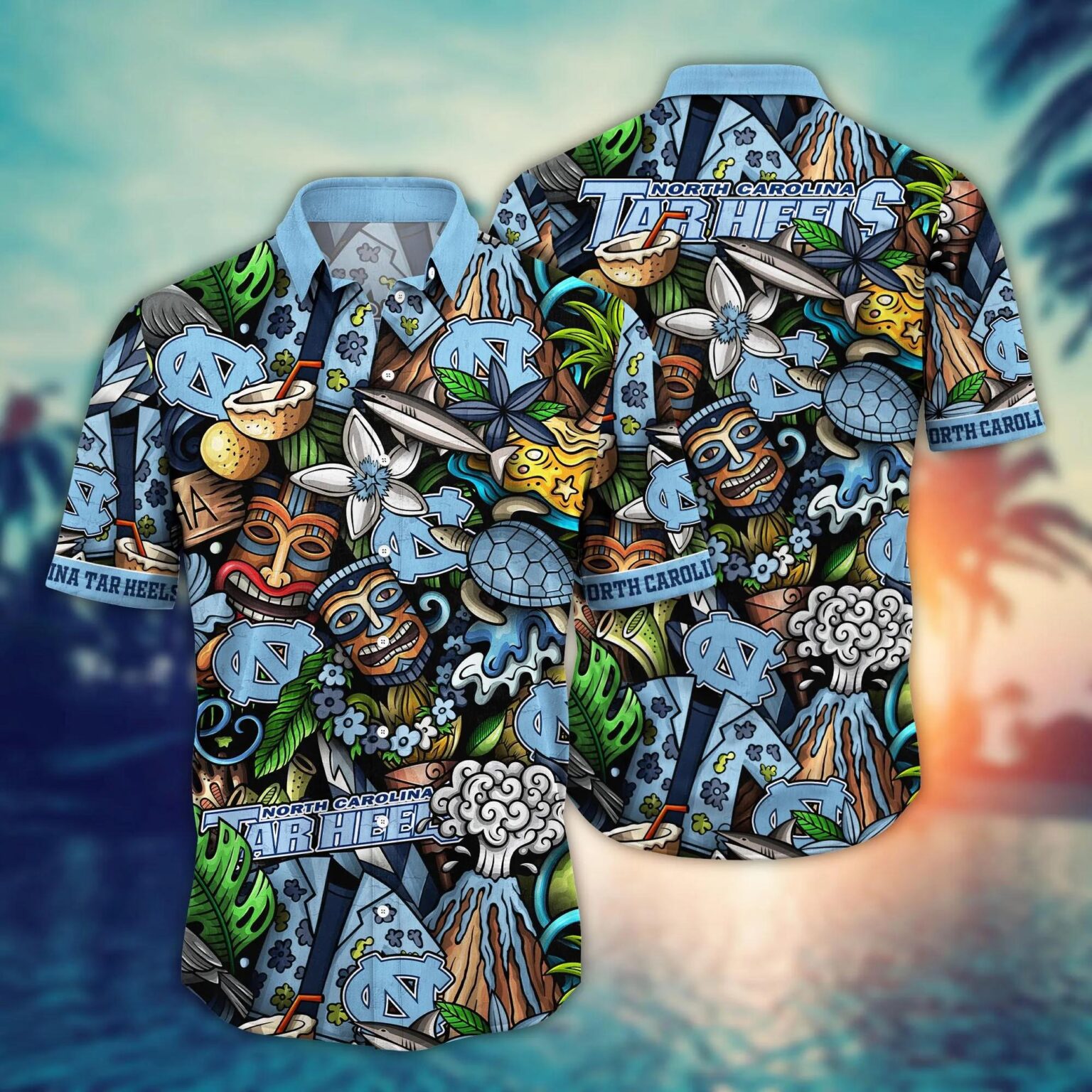North Carolina Tar Heels NCAA Hawaiian Shirt 1 1