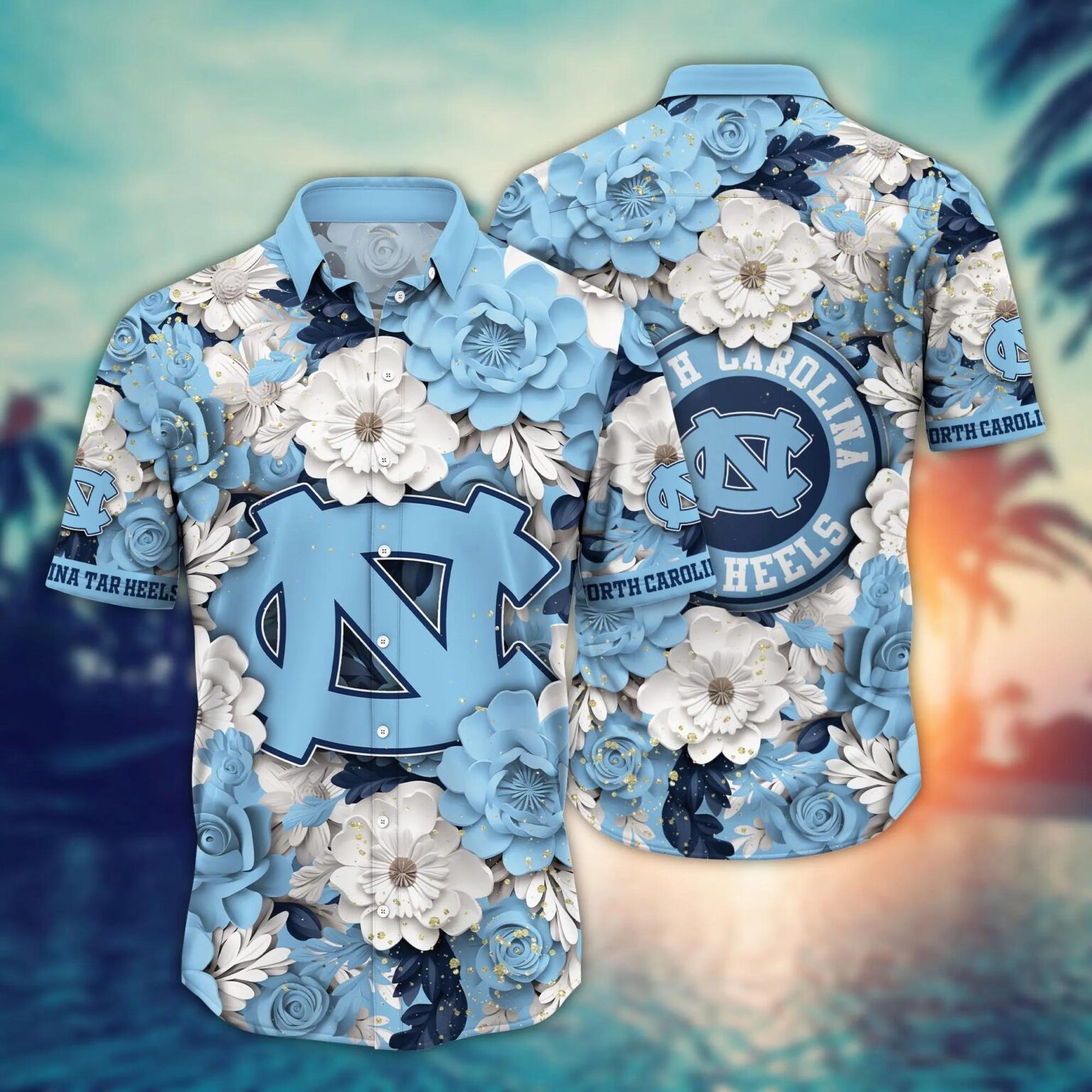 North Carolina Tar Heels NCAA Hawaiian Shirt 4