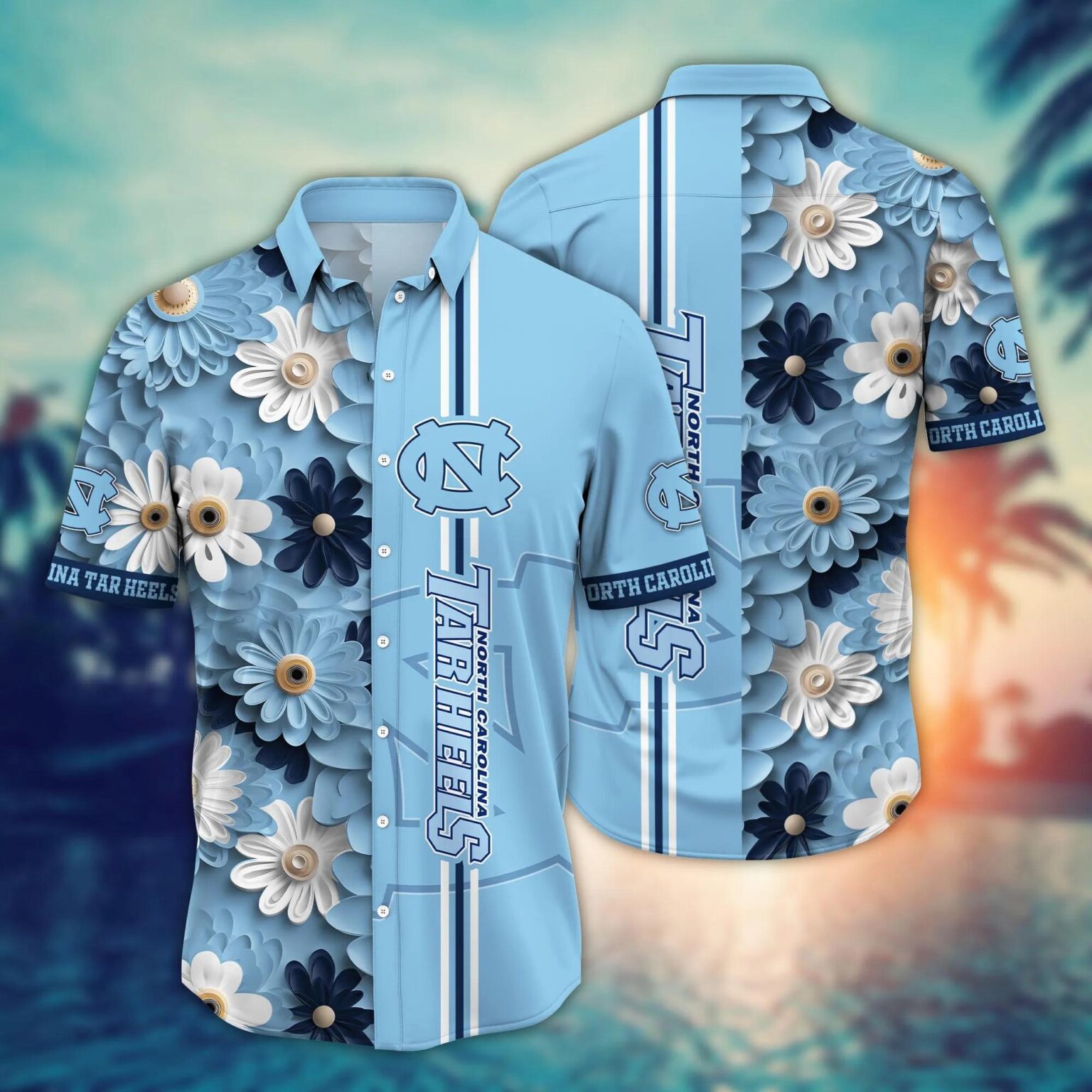North Carolina Tar Heels NCAA Hawaiian Shirt 2 1