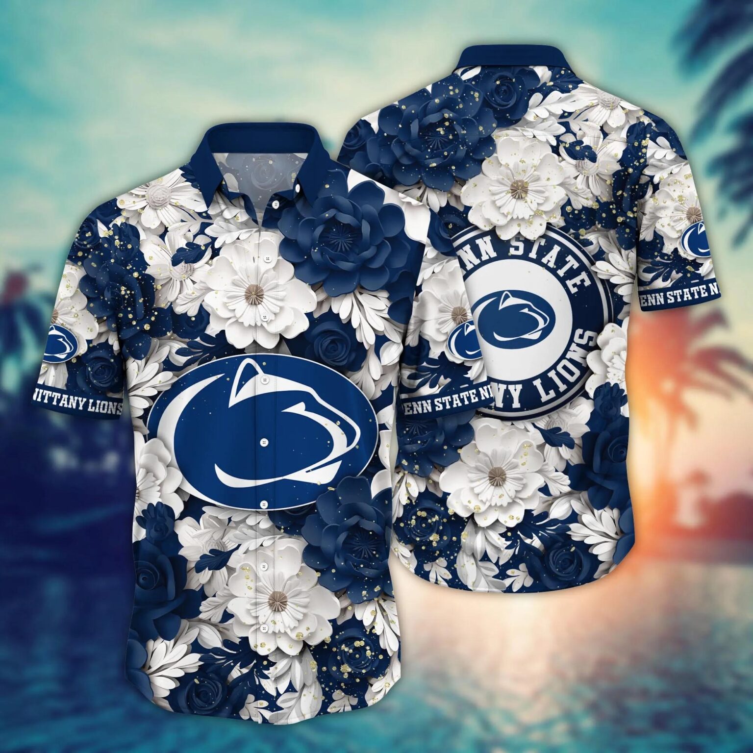 Penn State Nittany Lions NCAA Hawaiian Shirt 4