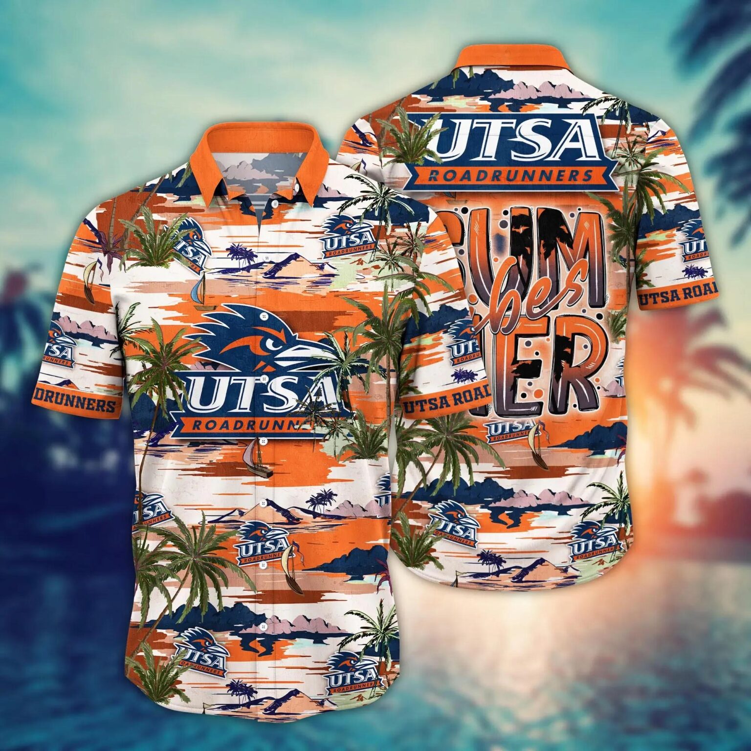 UTSA Roadrunners Flower Hawaiian Shirt 1