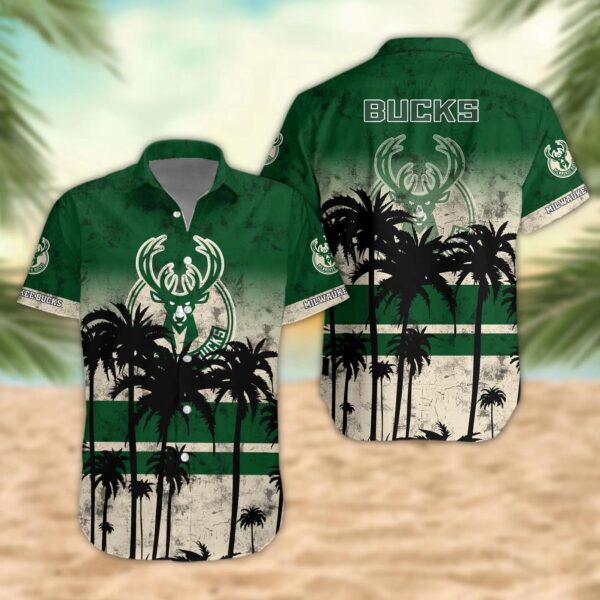 Milwaukee Bucks Hawaiian Shirt Trending Summer, NBA Hawaiian Shirt