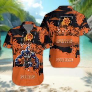 Phoenix Suns Personalized Hawaiian Shirt – Custom Name, NBA Hawaiian Shirt