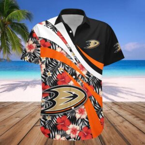 Anaheim Ducks Hawaiian Shirt Set Hibiscus Sport Style – NHL, NHL Hawaiian Shirt