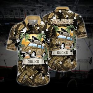 Anaheim Hockey Hawaiian Shirt, Ducks Hawaiian Shirt, Ice Hockey Hawaiian Shirt 13, NHL Hawaiian Shirt