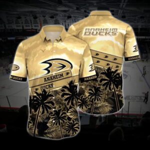Anaheim Hockey Hawaiian Shirt, Ducks Hawaiian Shirt, Ice Hockey Hawaiian Shirt 14, NHL Hawaiian Shirt