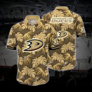 Anaheim Hockey Hawaiian Shirt, Ducks Hawaiian Shirt, Ice Hockey Hawaiian Shirt 15, NHL Hawaiian Shirt