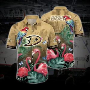 Anaheim Hockey Hawaiian Shirt, Ducks Hawaiian Shirt, Ice Hockey Hawaiian Shirt 17, NHL Hawaiian Shirt