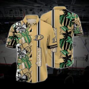Anaheim Hockey Hawaiian Shirt, Ducks Hawaiian Shirt, Ice Hockey Hawaiian Shirt 23, NHL Hawaiian Shirt