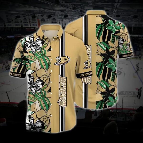 Anaheim Hockey Hawaiian Shirt, Ducks Hawaiian Shirt, Ice Hockey Hawaiian Shirt 23, NHL Hawaiian Shirt