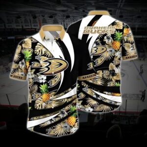 Anaheim Hockey Hawaiian Shirt, Ducks Hawaiian Shirt, Ice Hockey Hawaiian Shirt 24, NHL Hawaiian Shirt