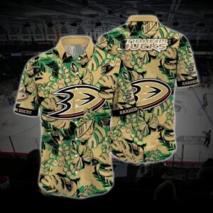 Anaheim Hockey Hawaiian Shirt, Ducks Hawaiian Shirt, Ice Hockey Hawaiian Shirt 3, NHL Hawaiian Shirt