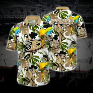 Anaheim Hockey Hawaiian Shirt, Ducks Hawaiian Shirt, Ice Hockey Hawaiian Shirt 6, NHL Hawaiian Shirt