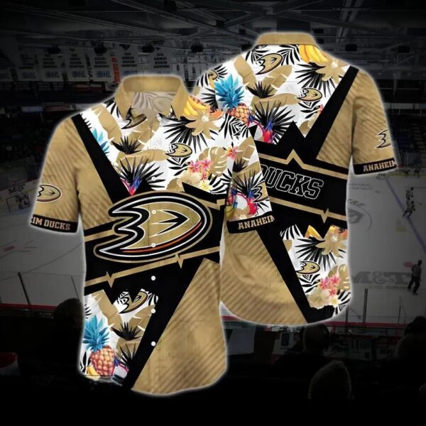 Anaheim Hockey Hawaiian Shirt, Ducks Hawaiian Shirt, Ice Hockey Hawaiian Shirt 7, NHL Hawaiian Shirt