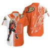 Beach Shirt Anaheim Ducks And Zombie For Fan Hawaiian Shirt, NHL Hawaiian Shirt