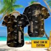 Custom Name NHL Anaheim Ducks Team Name And Tropical Pattern 3D Hawaiian Shirt, NHL Hawaiian Shirt