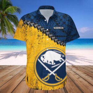 Buffalo Sabres Hawaiian Shirtt Camouflage Vintage – NHL, NHL Hawaiian Shirt