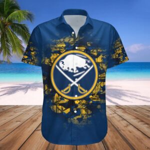 Buffalo Sabres Hawaiian Shirtt Camouflage Vintage – NHL 2, NHL Hawaiian Shirt