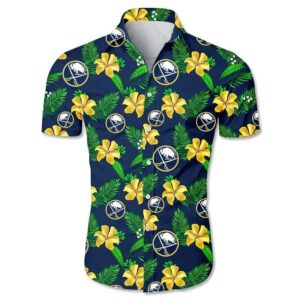Buffalo Sabres Tropical Flowers Summer Hawaiian Shirt 2, NHL Hawaiian Shirt