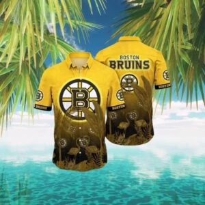 Boston Bruins NHL Hawaiian Shirt 1, NHL Hawaiian Shirt