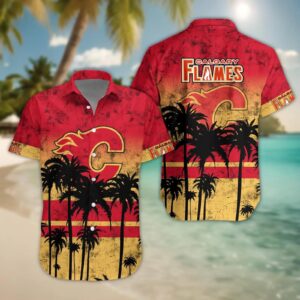 Calgary Flames Hawaii Shirt, NHL Hawaiian Shirt