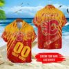 Custom Name Number Calgary Flames NHL Hawaiian Shirt, NHL Hawaiian Shirt