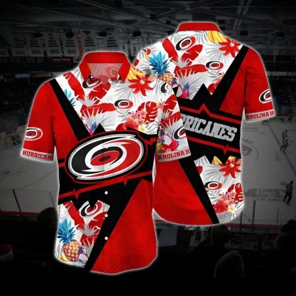 Carolina Hockey Custom Hawaiian Shirt, Hurricanes Custom Hawaiian Shirt, Custom Ice Hockey Hawaiian Shirt 4, NHL Hawaiian Shirt