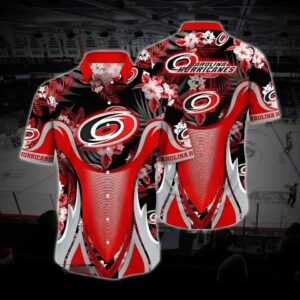 Carolina Hockey Custom Hawaiian Shirt, Hurricanes Custom Hawaiian Shirt, Custom Ice Hockey Hawaiian Shirt 5, NHL Hawaiian Shirt