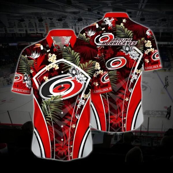 Carolina Hockey Custom Hawaiian Shirt, Hurricanes Custom Hawaiian Shirt, Custom Ice Hockey Hawaiian Shirt 6, NHL Hawaiian Shirt