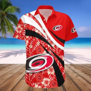 Carolina Hurricanes Hawaiian Shirt Hibiscus Sport Style – NHL, NHL Hawaiian Shirt