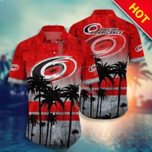 Carolina Hurricanes NHL Hawaiian Shirt Style Hot Trending Summer, NHL Hawaiian Shirt