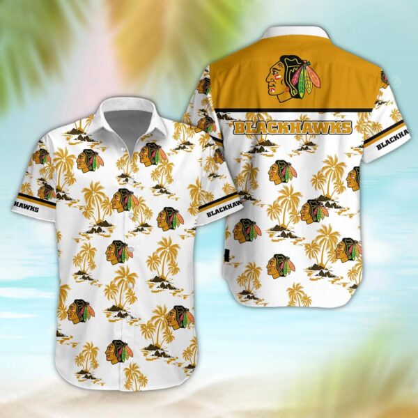 Chicago Blackhawks Aloha Shirt, NHL Hawaiian Shirt