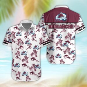Colorado Avalanche Aloha Shirt, NHL Hawaiian Shirt