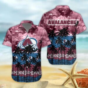 Colorado Avalanche Hawaiian Shirt, NHL Hawaiian Shirt
