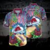Colorado Hockey Hawaiian Shirt, Avalanche Hawaiian Shirt, Ice Hockey Hawaiian Shirt 11, NHL Hawaiian Shirt
